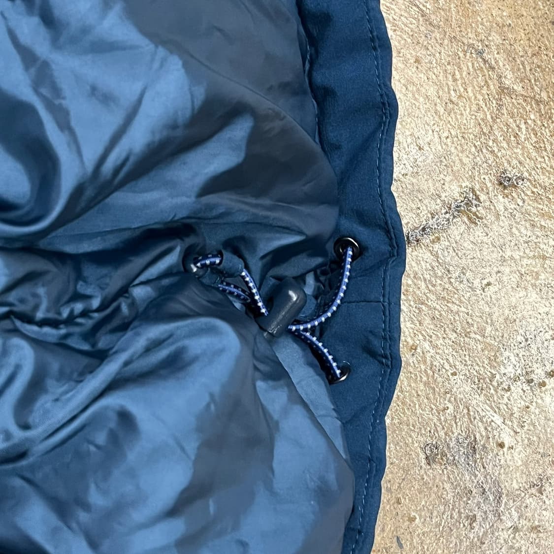 [정품/110] 몽벨 블루 후드 바람막이 자켓 b18 상품이미지8