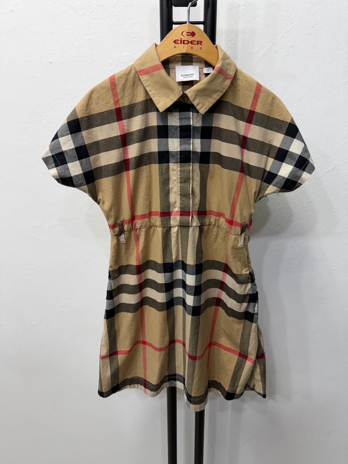 정품) 버버리 키즈 신형 노바체크 반팔 원피스 8Y 상품이미지1