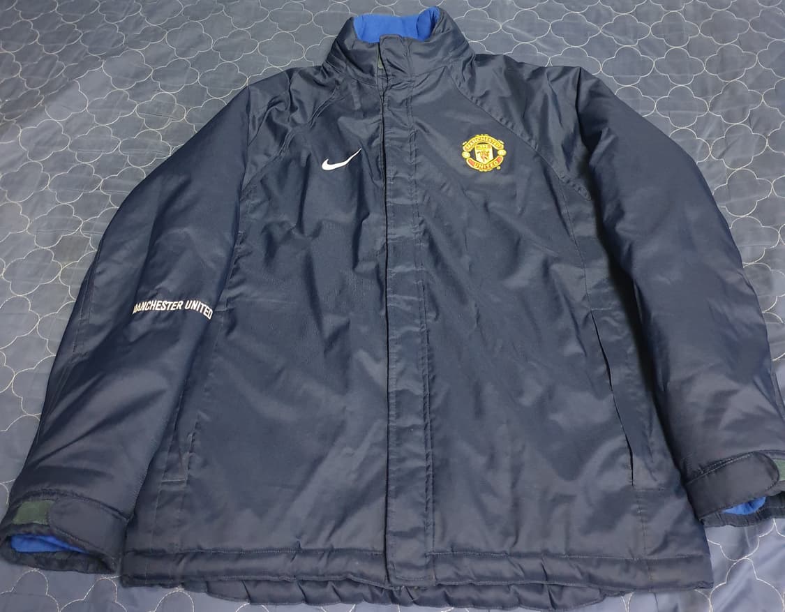 (05/06시즌) 나이키 맨유 박지성입단 벤치파카 네이비 (M) 상품이미지1