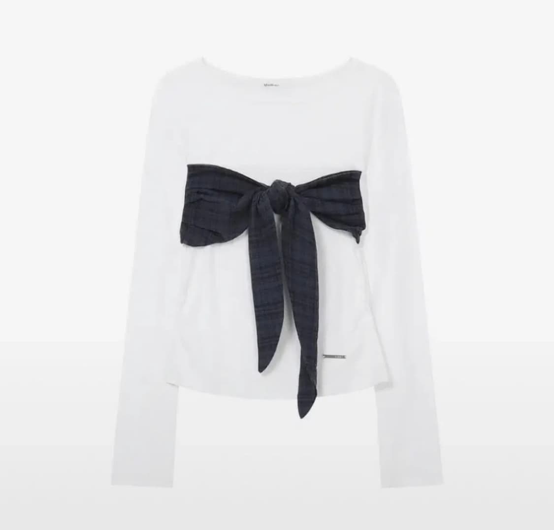 미세키서울 체크타이 롱슬리브 Check tie long sleeve 상품이미지1