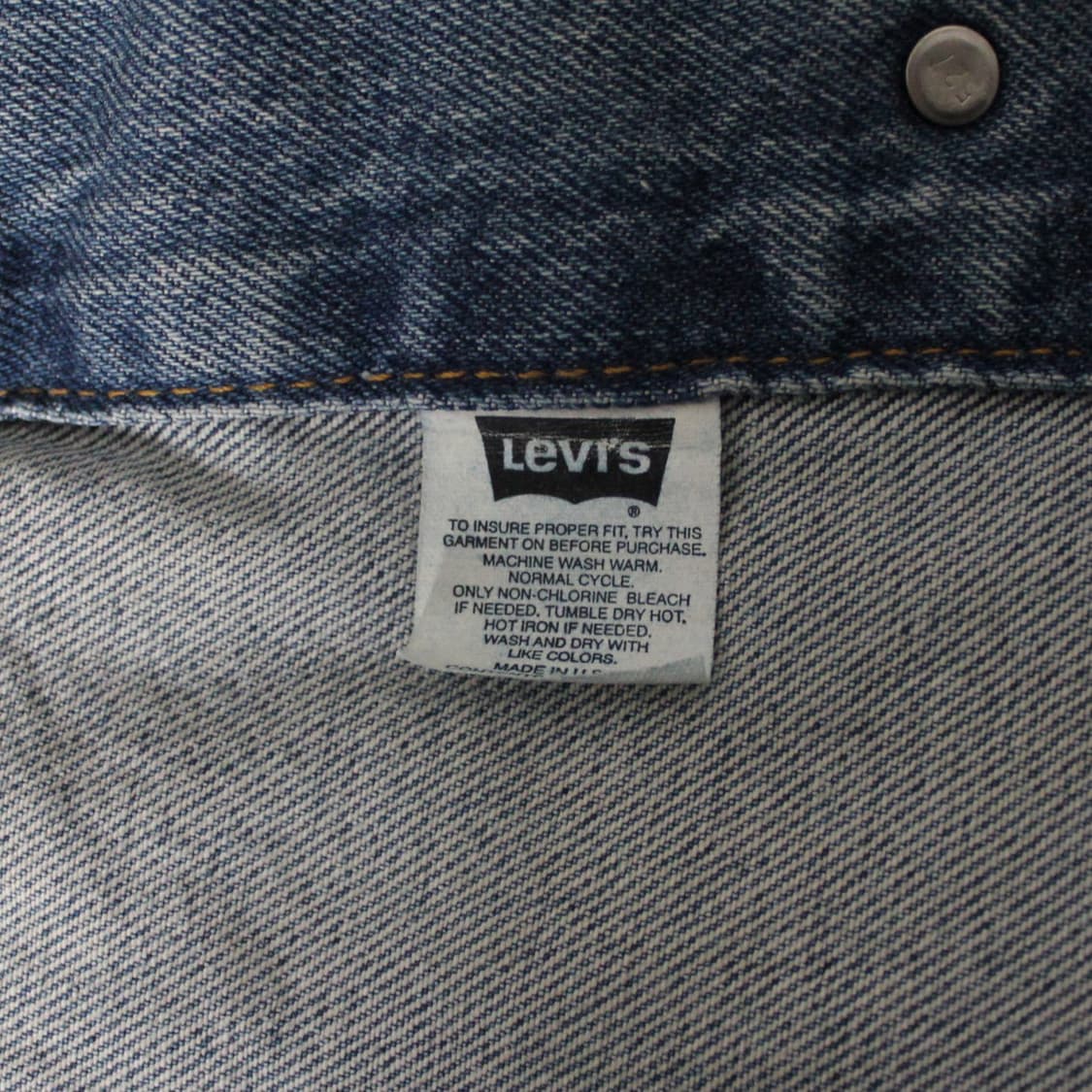 90s Levi’s  리바이스 70507 데님 트러커 자켓 L018 상품이미지5