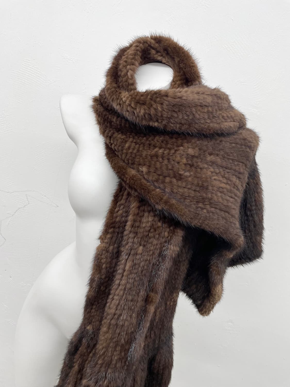 브라운 밍크 100% 숄/머플러 상품이미지4