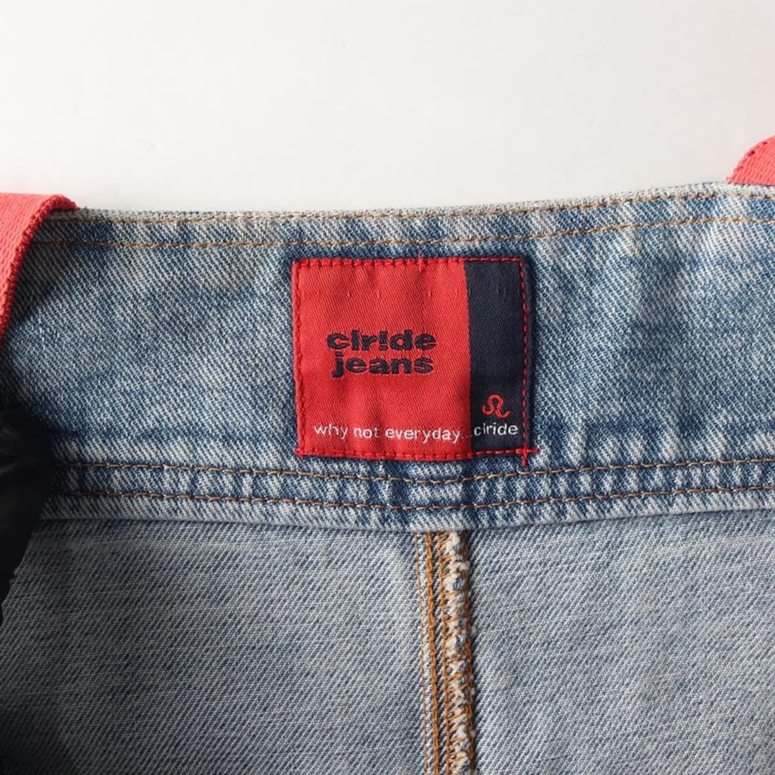 CLRIDE JEANS 멜빵 데님 스커트 M 상품이미지6