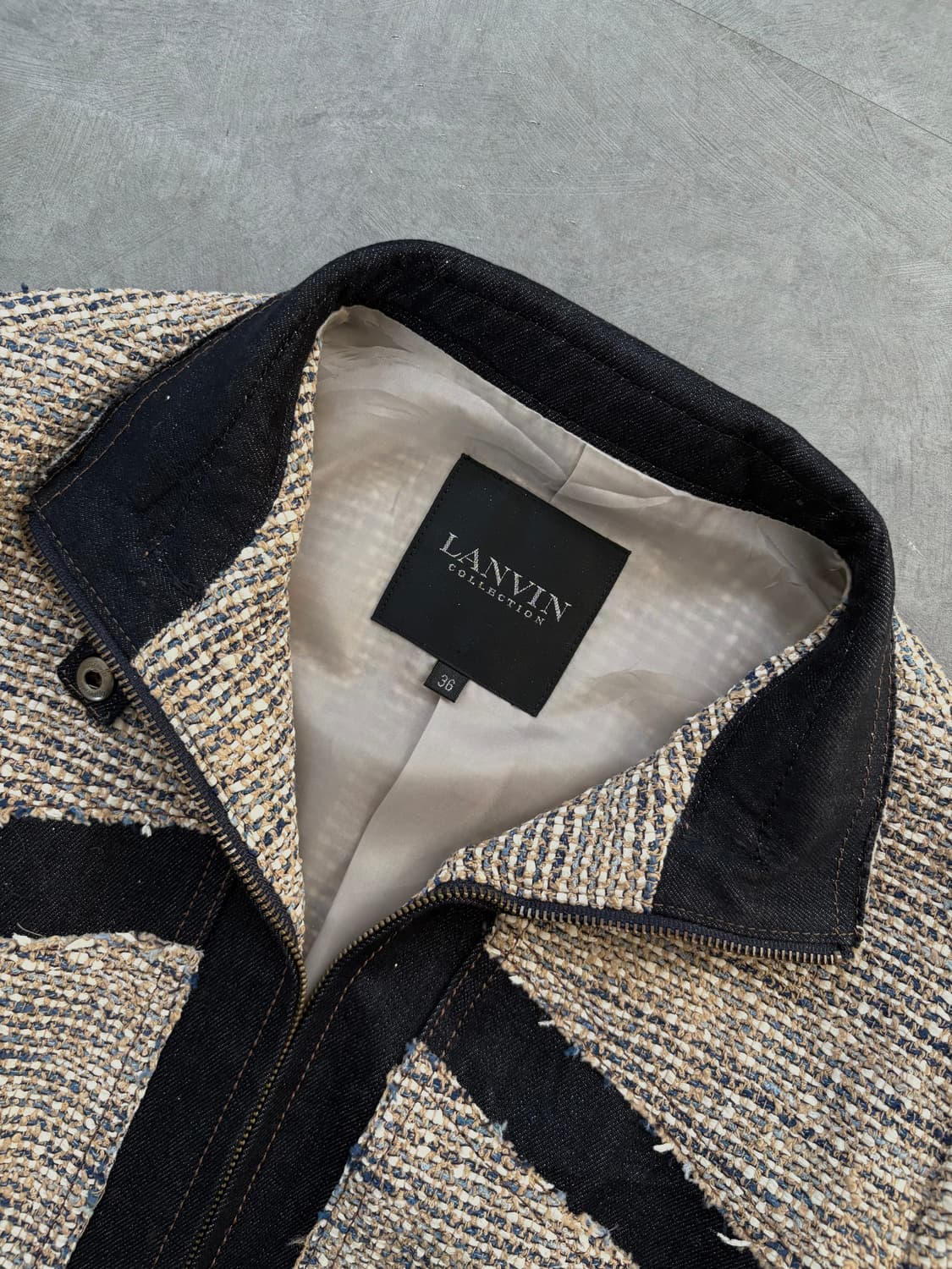 Lanvin 랑방 데님 트위드 집업 자켓 상품이미지3