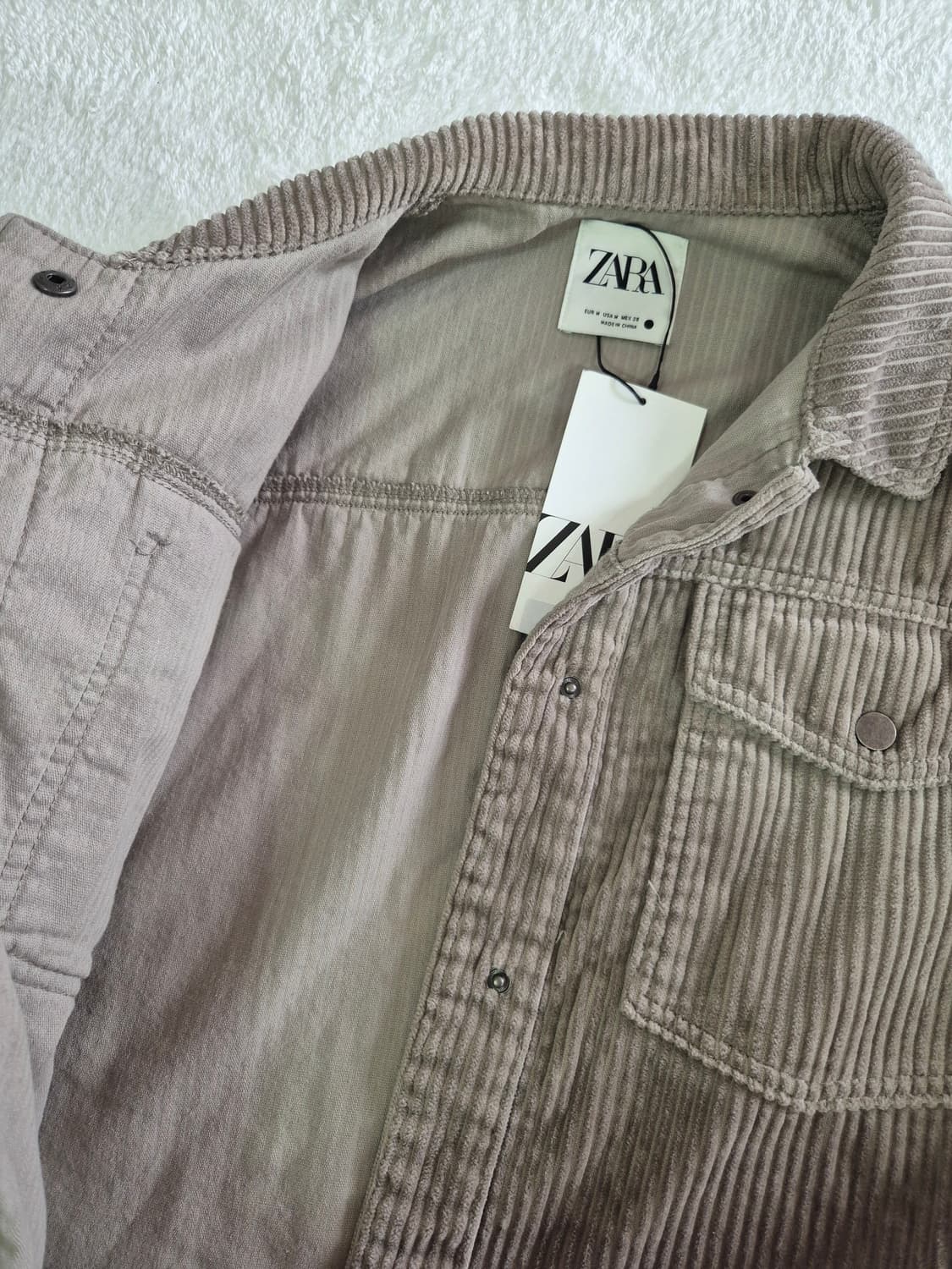 자라 코듀로이 자켓 M 새제품 상품이미지2