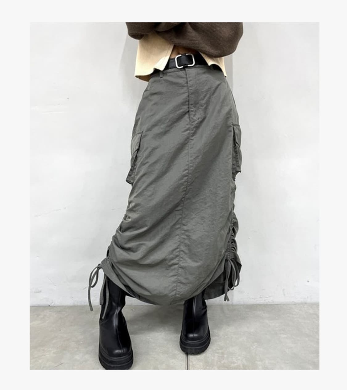 WHO’S WHO GALLERY - SHIRRING CARGO SKIRT 상품이미지2