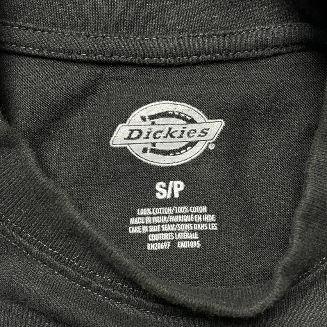 DICKIES 디키즈 블랙 레터링 코튼 긴팔 티셔츠 A01024 상품이미지9