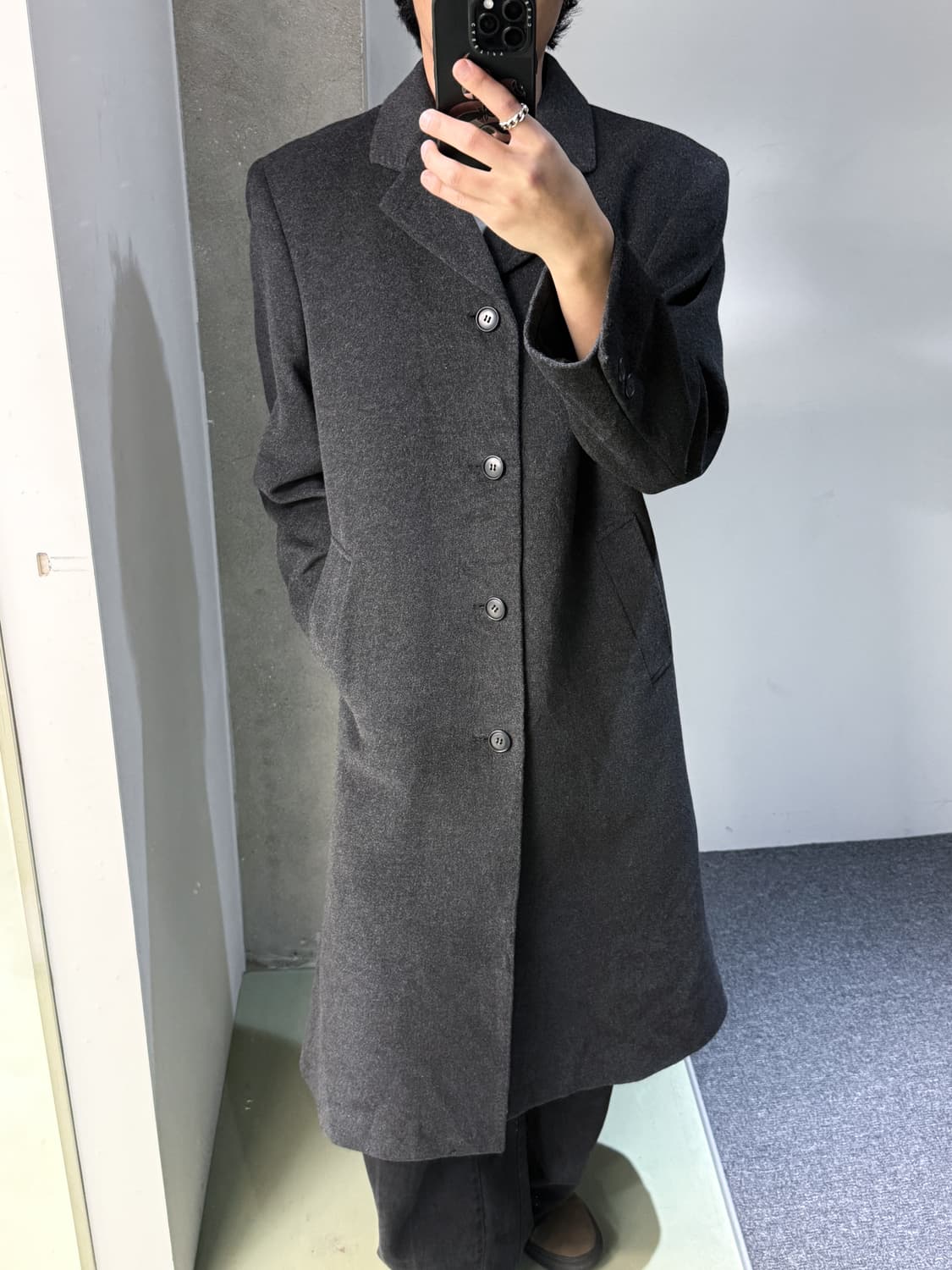 미치코런던 앙고라울 코트 상품이미지1