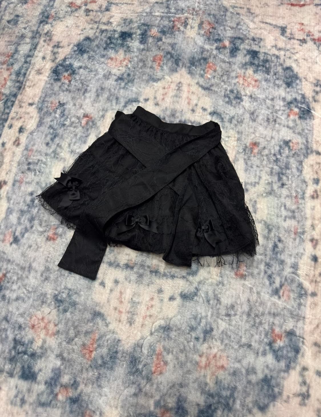 Bodyline goth ribbon prill skirt 상품이미지1