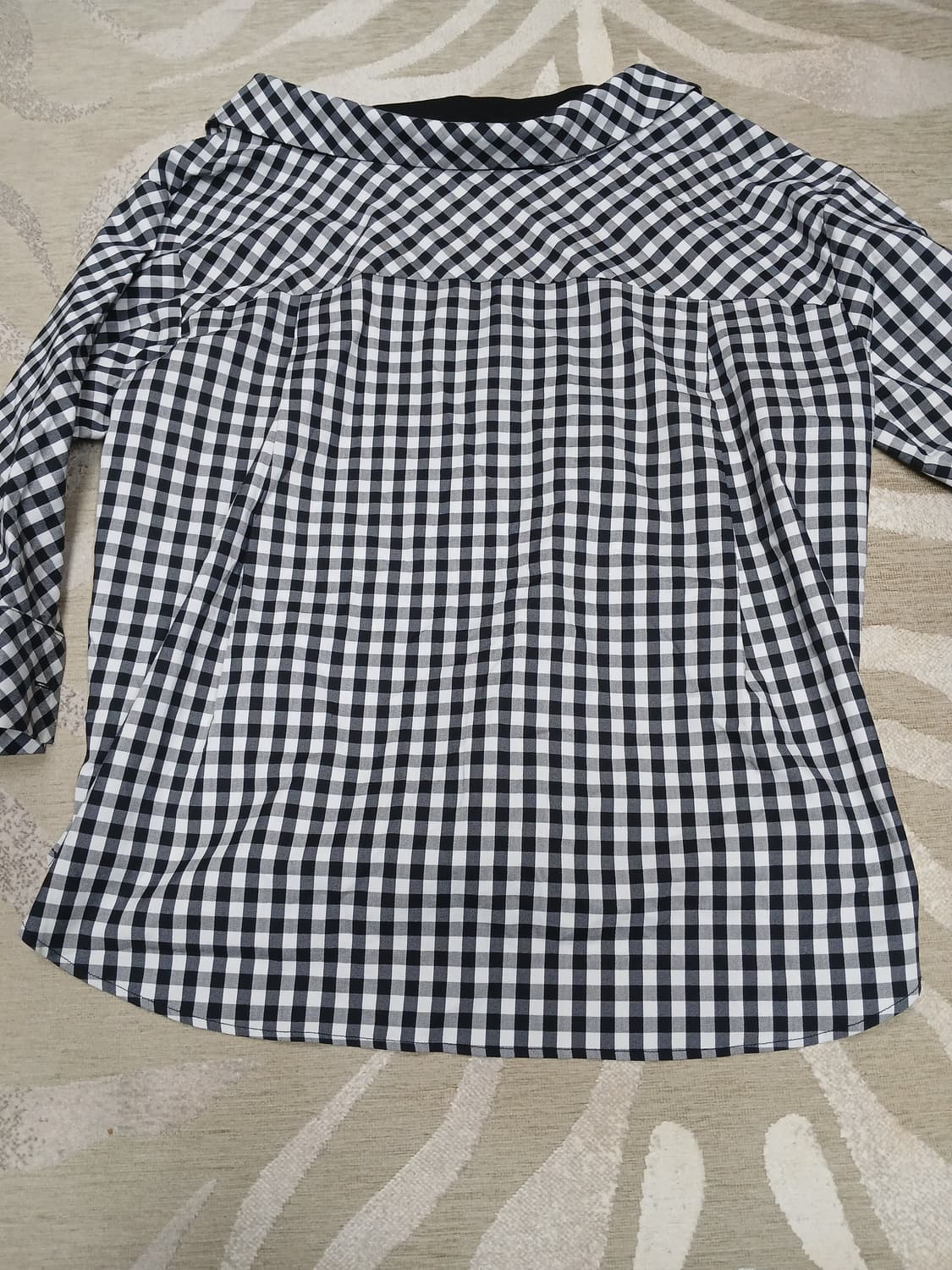 MAJE 깅엄 체크 레이어드 셔츠  상품이미지2