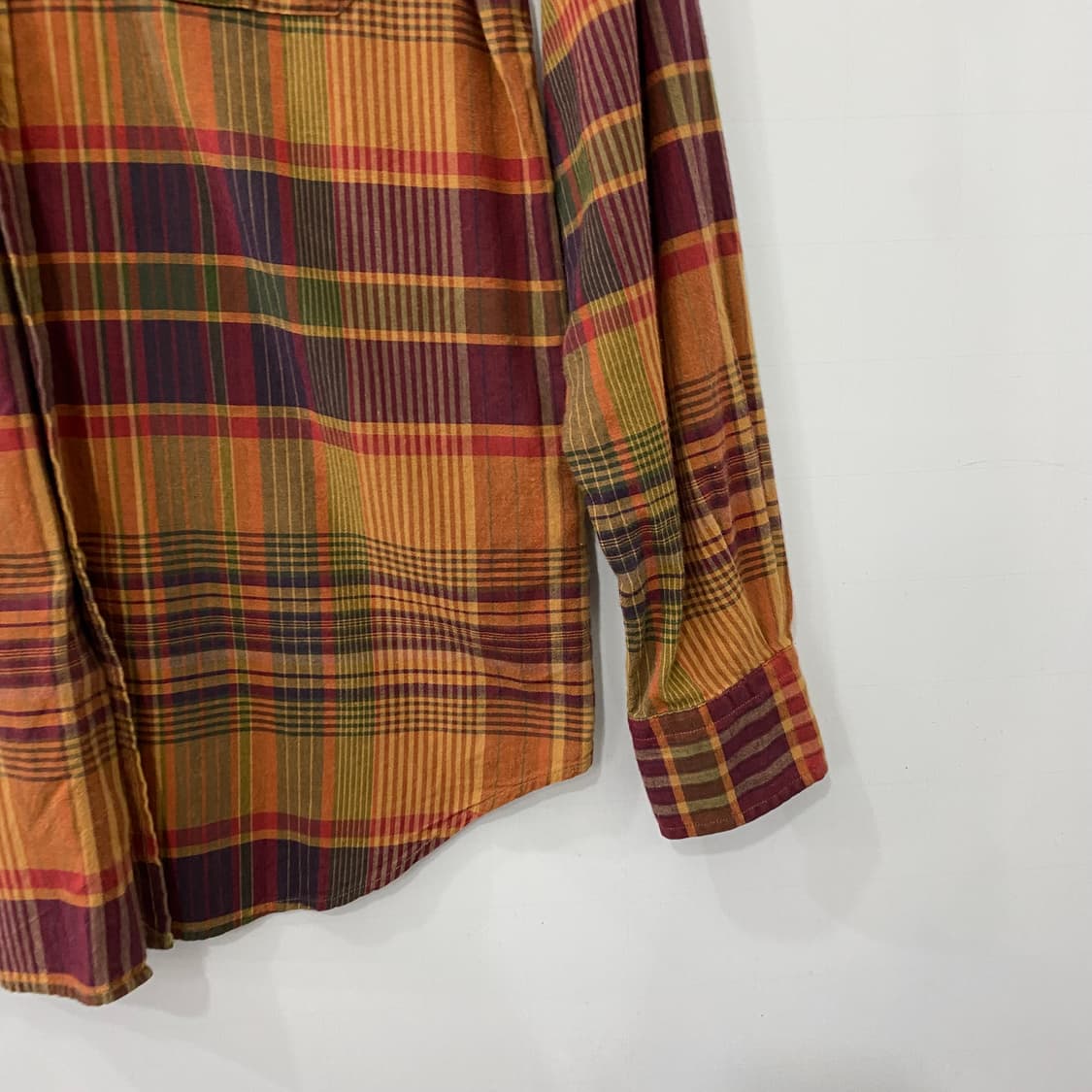 폴로 포켓 체크 긴팔셔츠(6) 상품이미지3