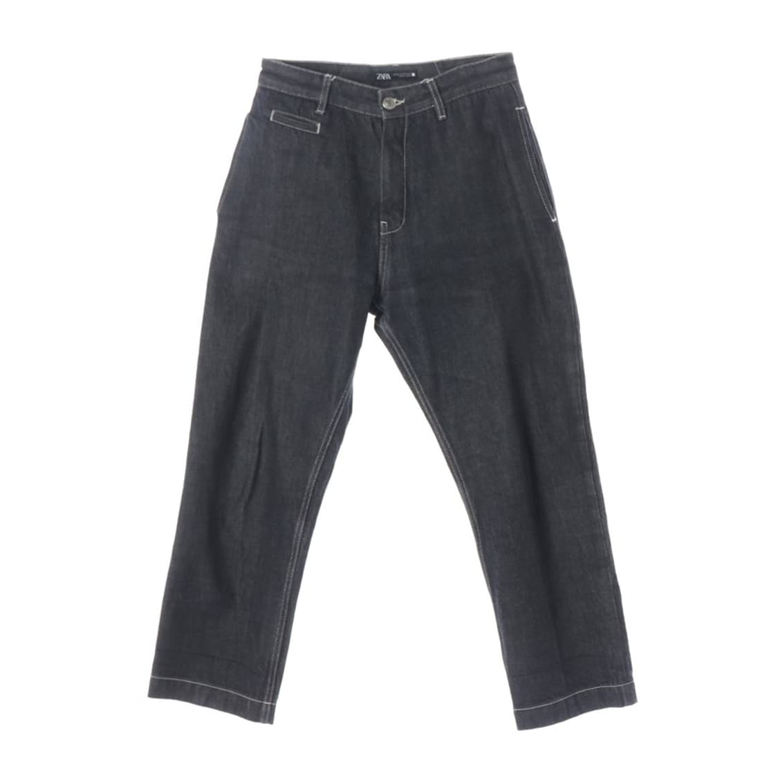 ZARA 다크데님 스티치 와이드 팬츠 30 상품이미지1