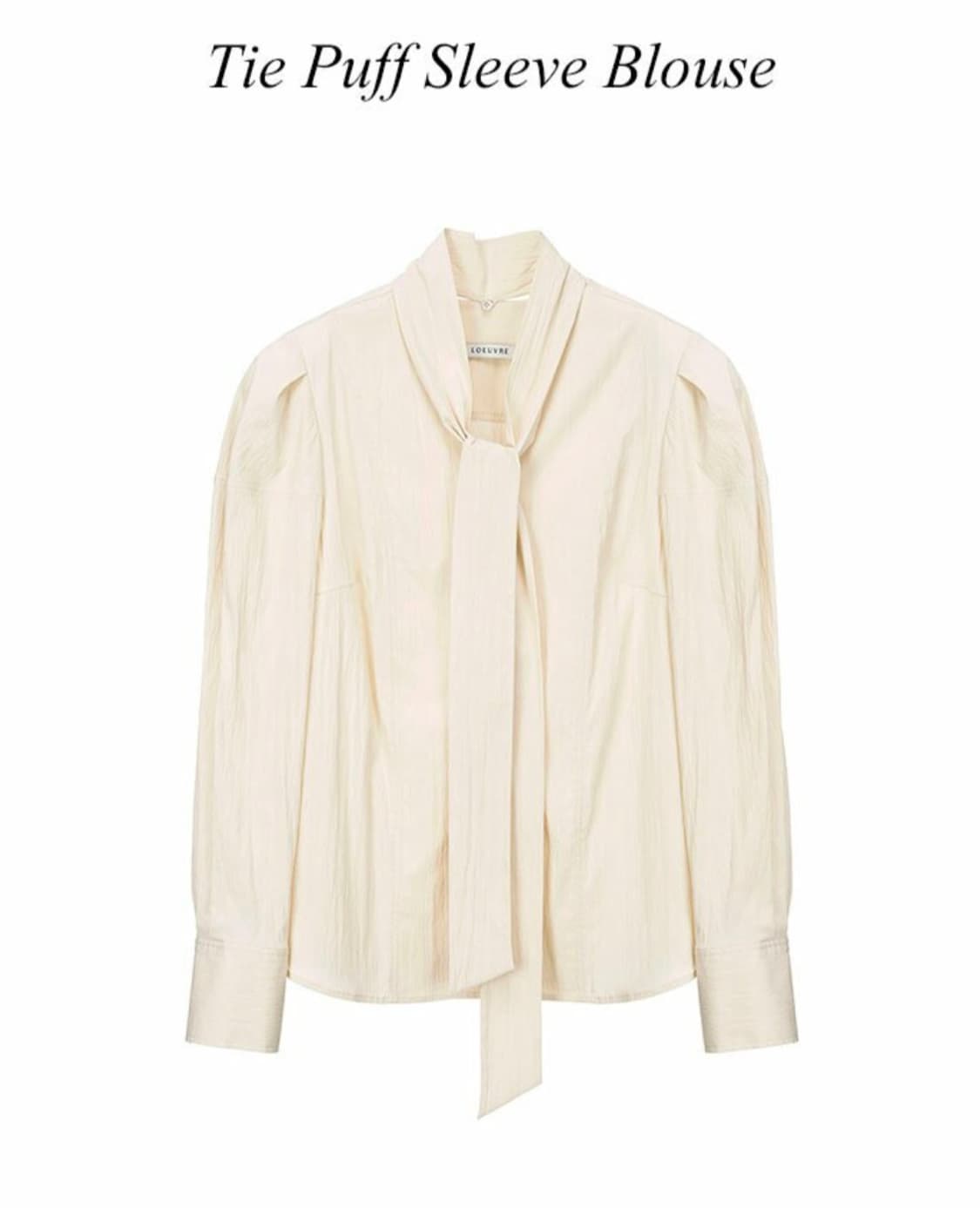 루에브르 타이 블라우스 (이나연 착용) 상품이미지2