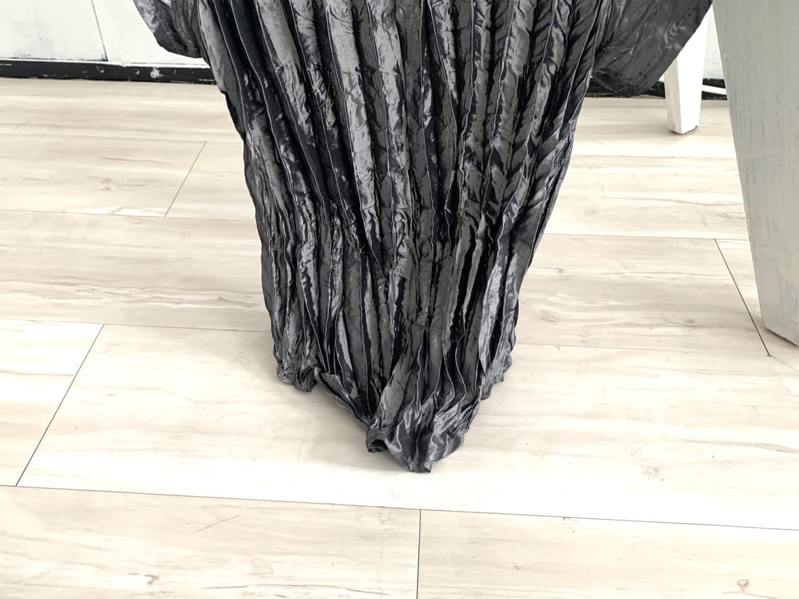 Dark Silver Button Point Pleated Shirt 상품이미지4