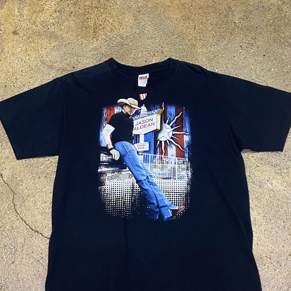 미국 빈티지 제이슨 알딘 콘서트 굿즈 투어티 락티셔츠 반팔 상품이미지2