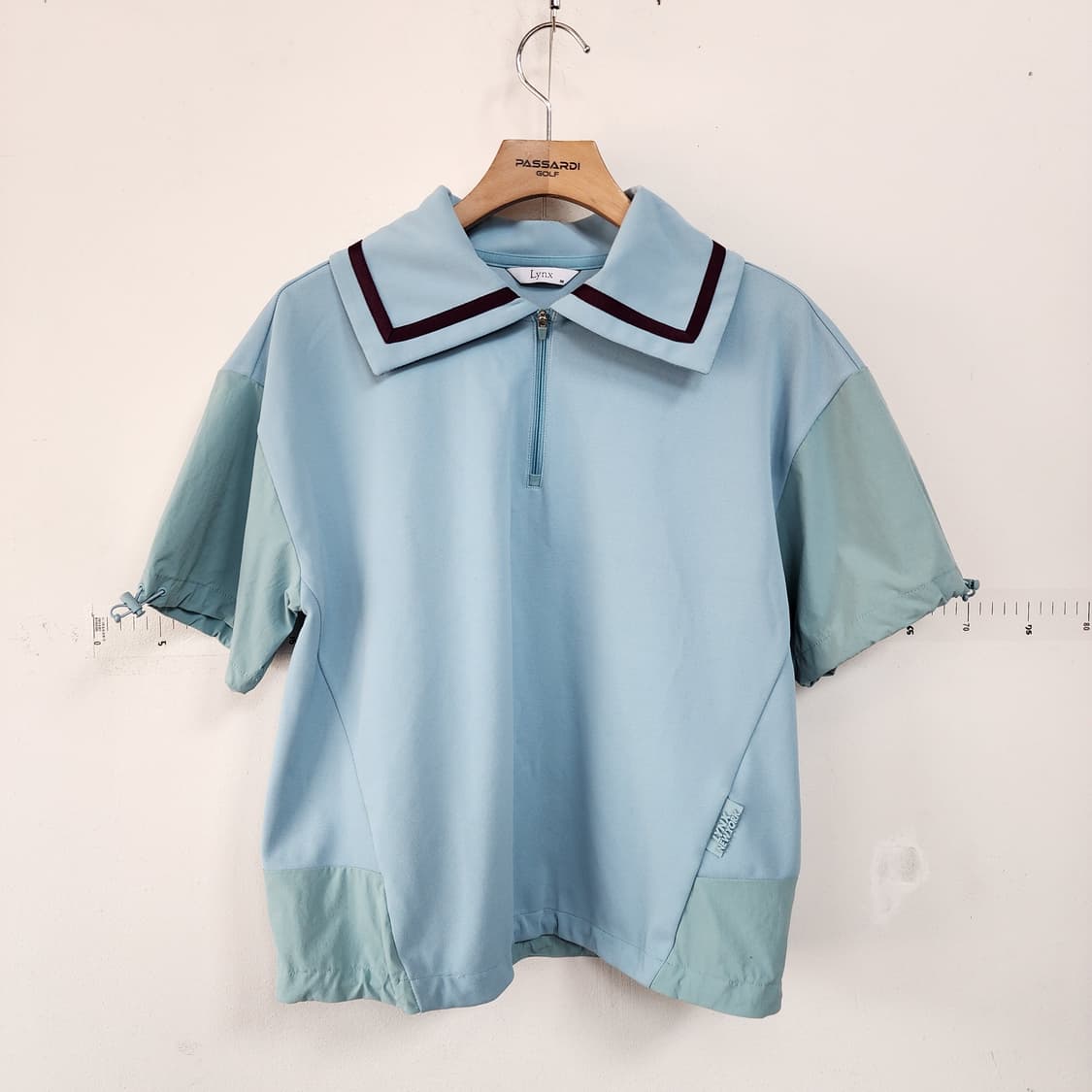 Lynx 린스 반팔 카라 티셔츠 블루 상품이미지1