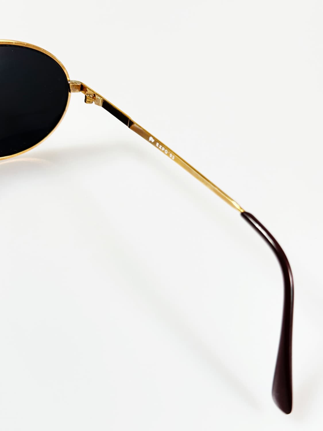 1993s EXPO 수베니어 골드 슬림 오벌 빈티지 선글라스 상품이미지6