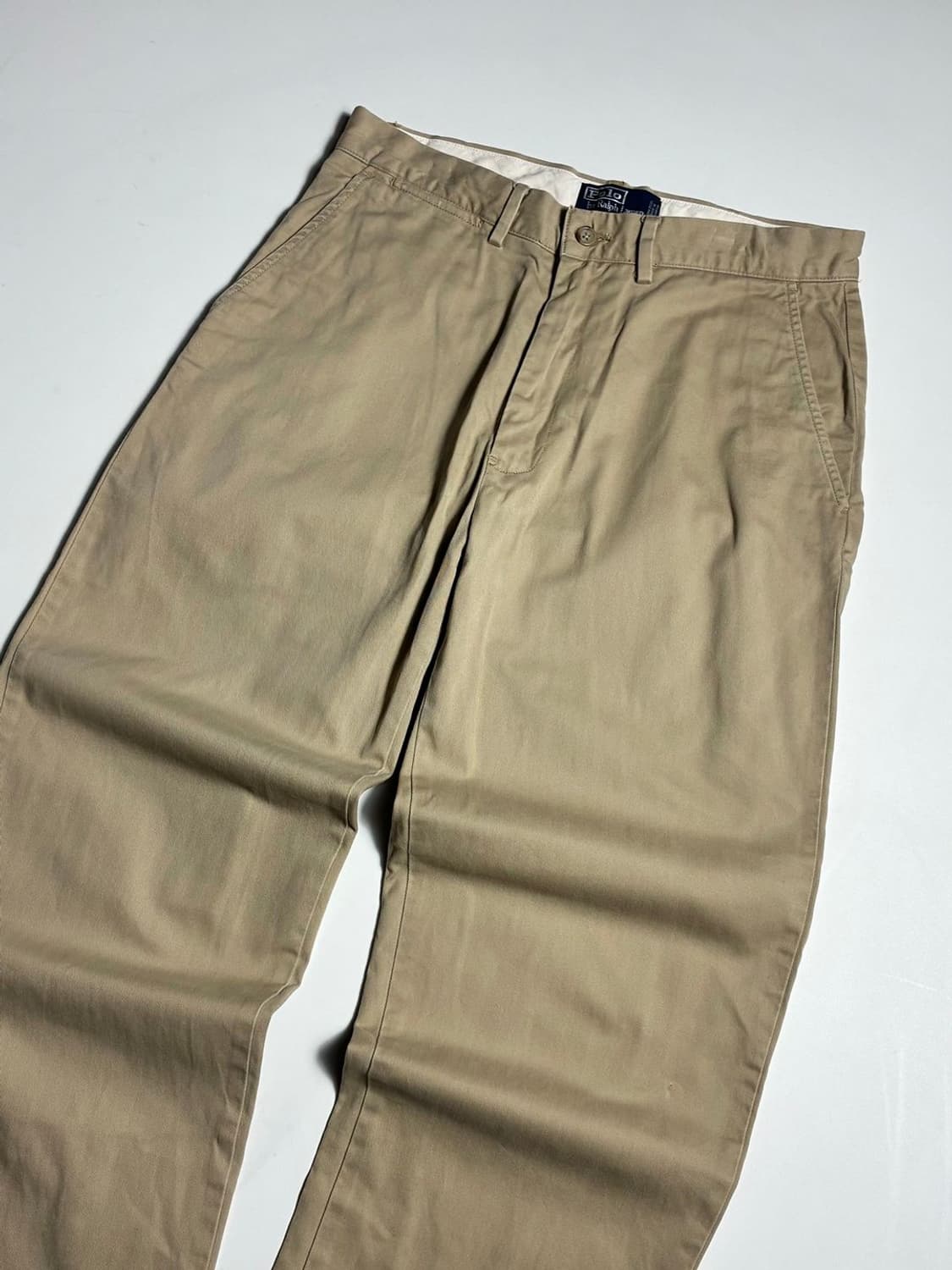 폴로 랄프로렌 로고 패치 클래식 베이지 치노 팬츠 R2355 상품이미지2