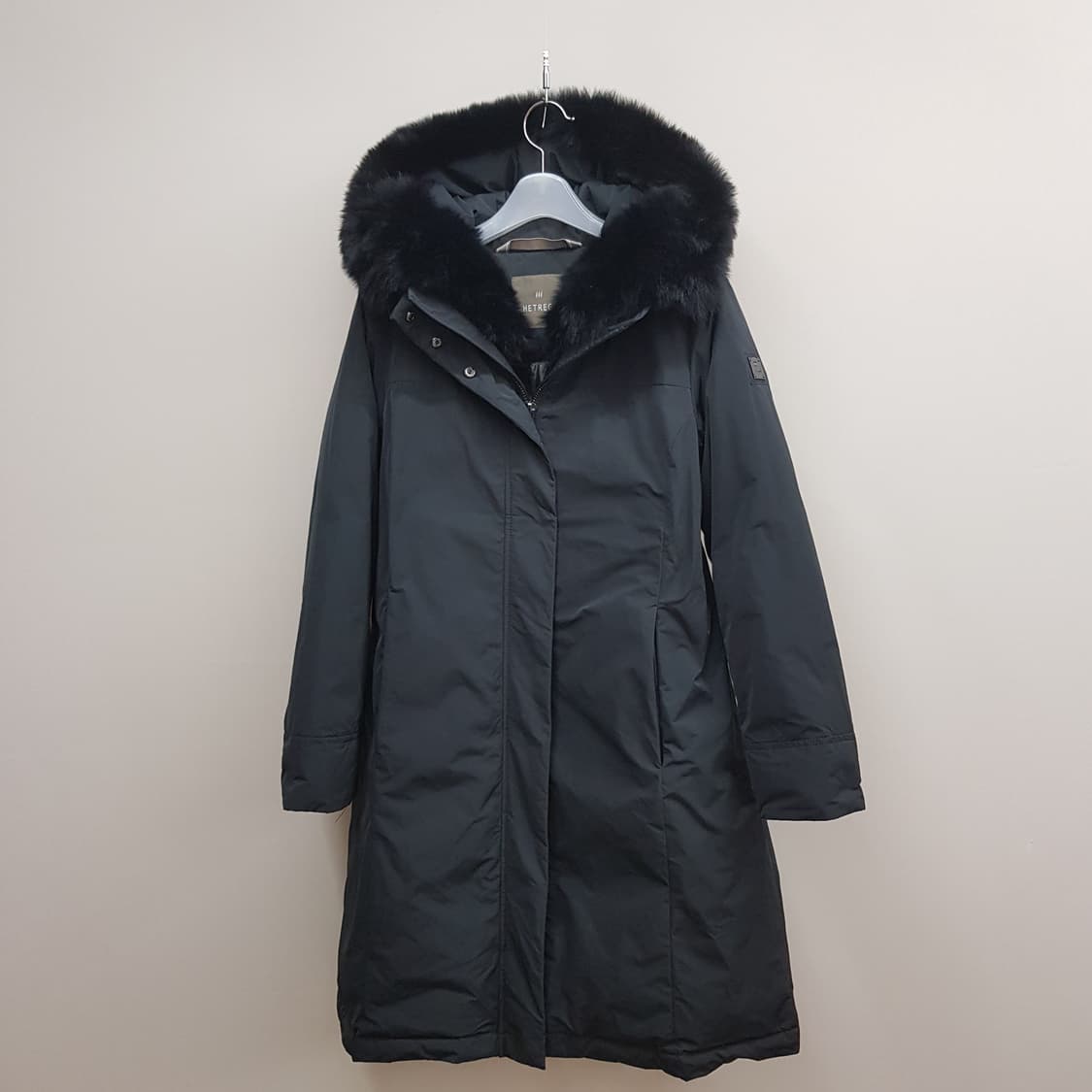 HETREGO 헤트레고 폭스퍼 후드 구스다운 롱 패딩 코트 55사이즈 상품이미지1