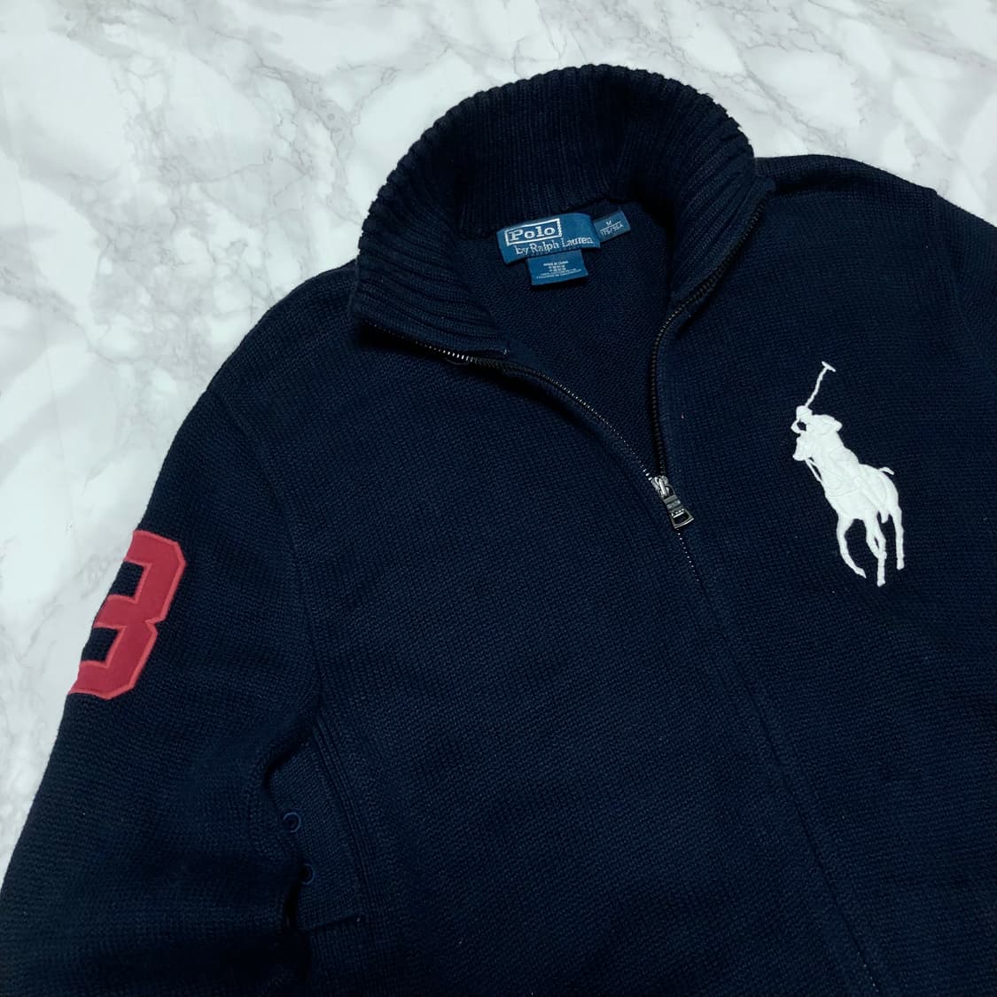 폴로 랄프로렌 빅포니 희귀 대장 니트 가디건 자켓 상품이미지2