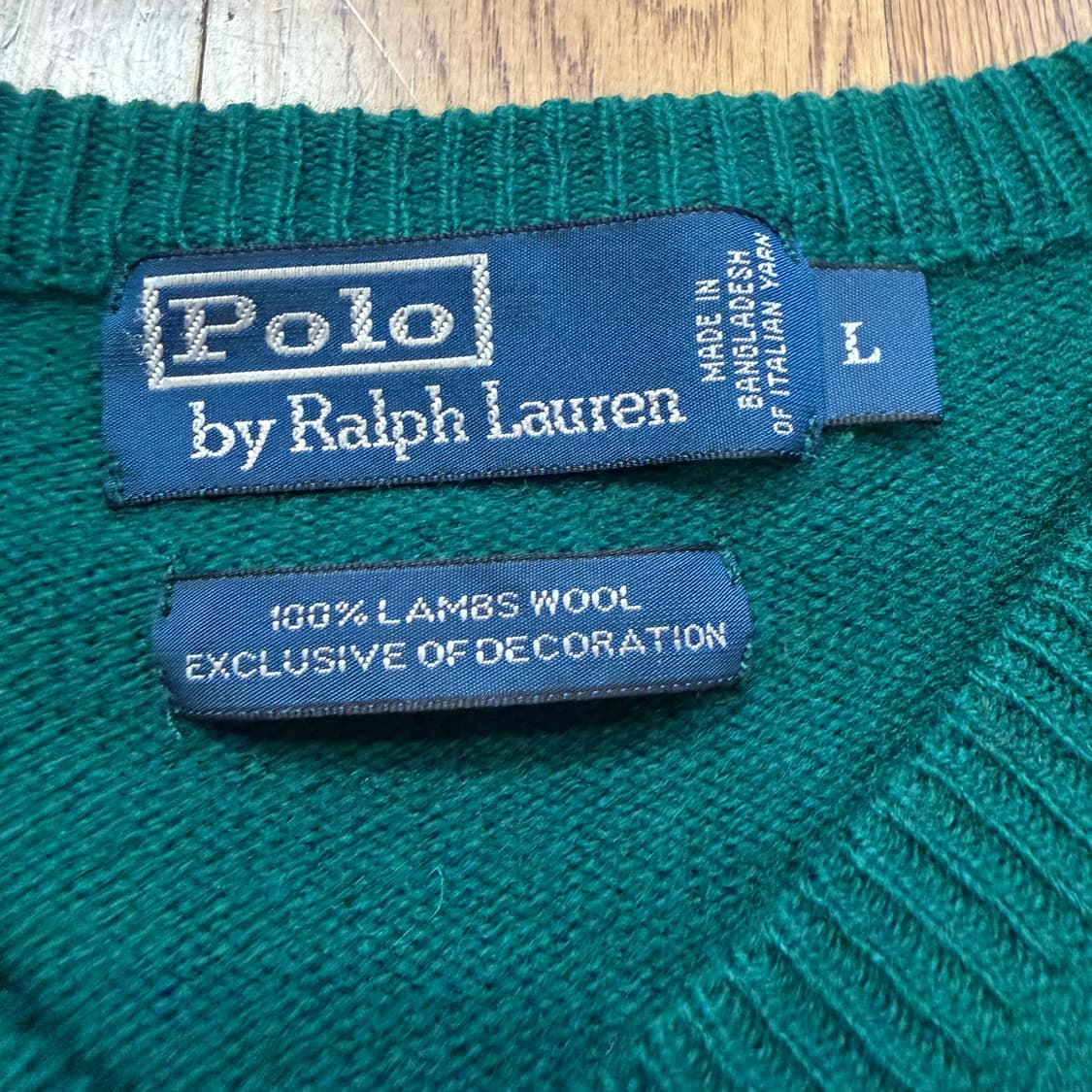 폴로 랄프로렌 램스울 브이넥 니트  상품이미지3