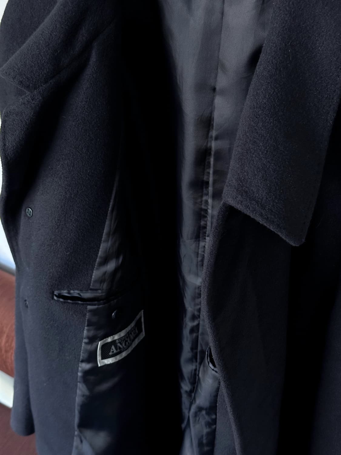 'Angora 100%' Balmacaan coat 상품이미지3