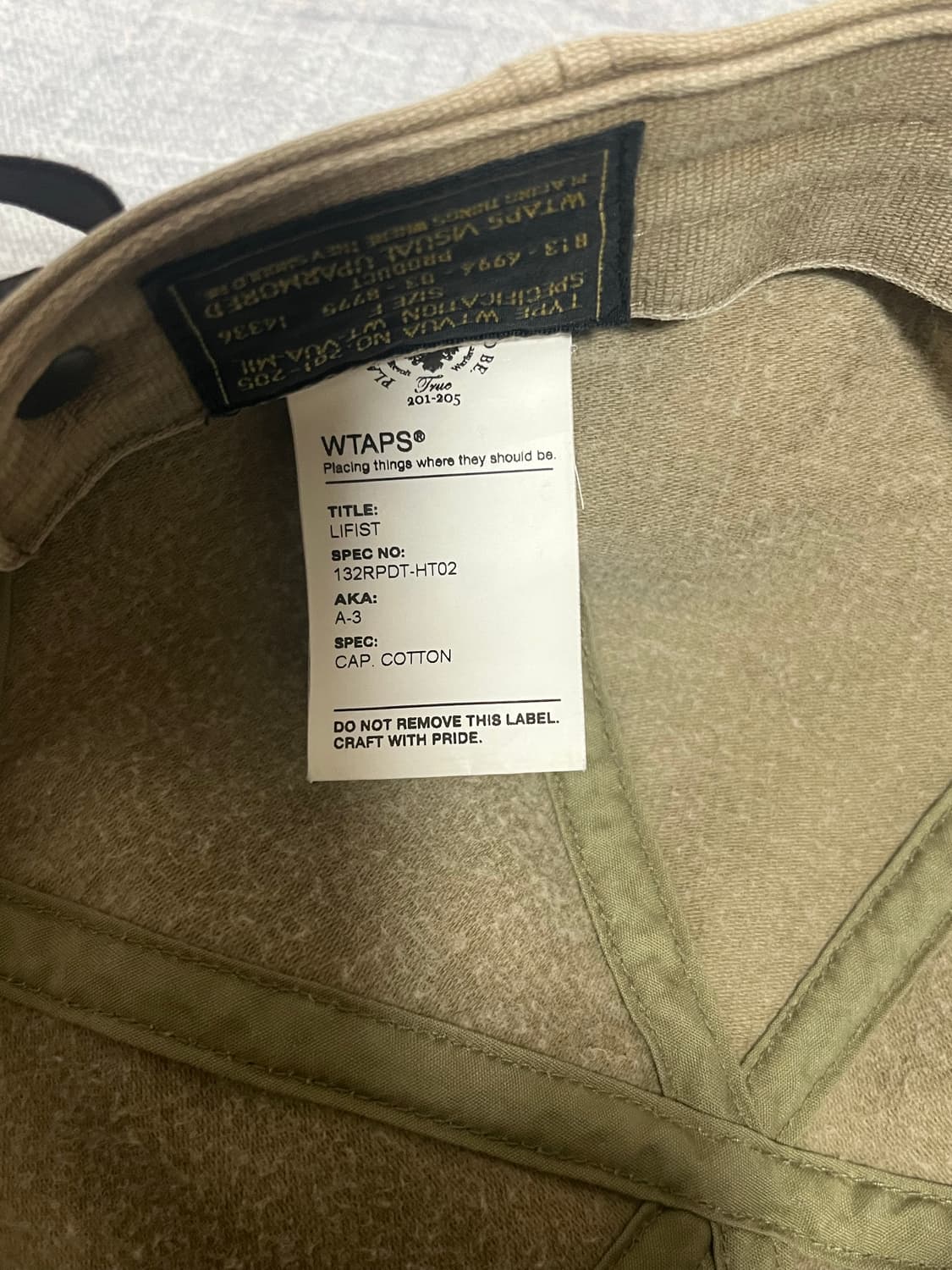 Wtaps 13aw a-3 캡 상품이미지4