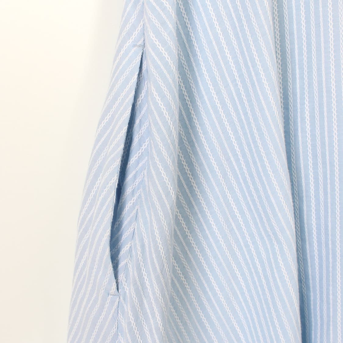 막스마라 스튜디오 스트라이프 블루 여름 나시 에이라인 원피스 상품이미지4