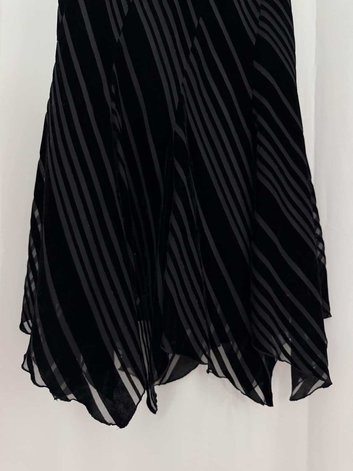 Stripe velvet skirt 상품이미지2