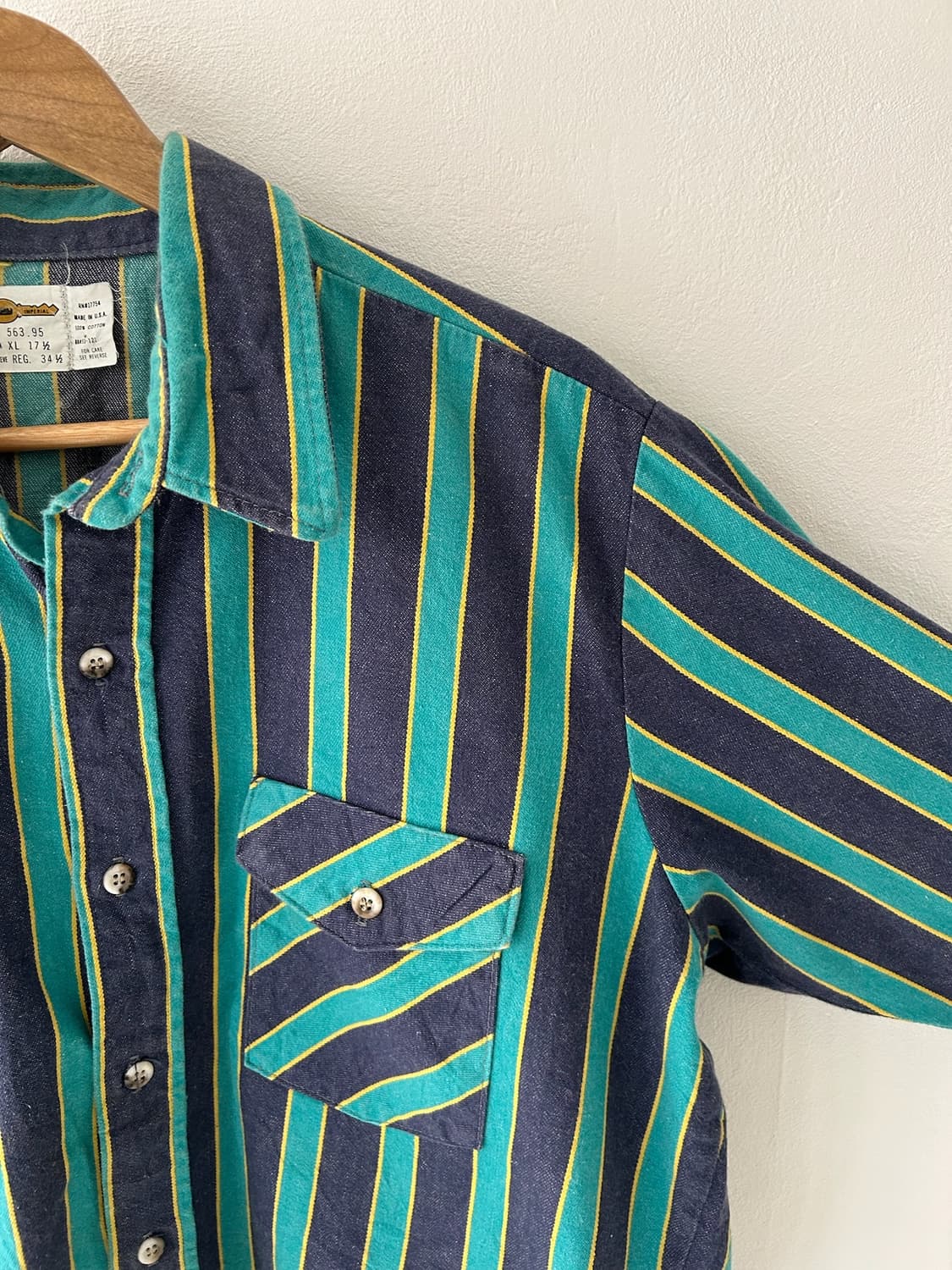 80-90's Key imperial Oxford Work shirt. 상품이미지5