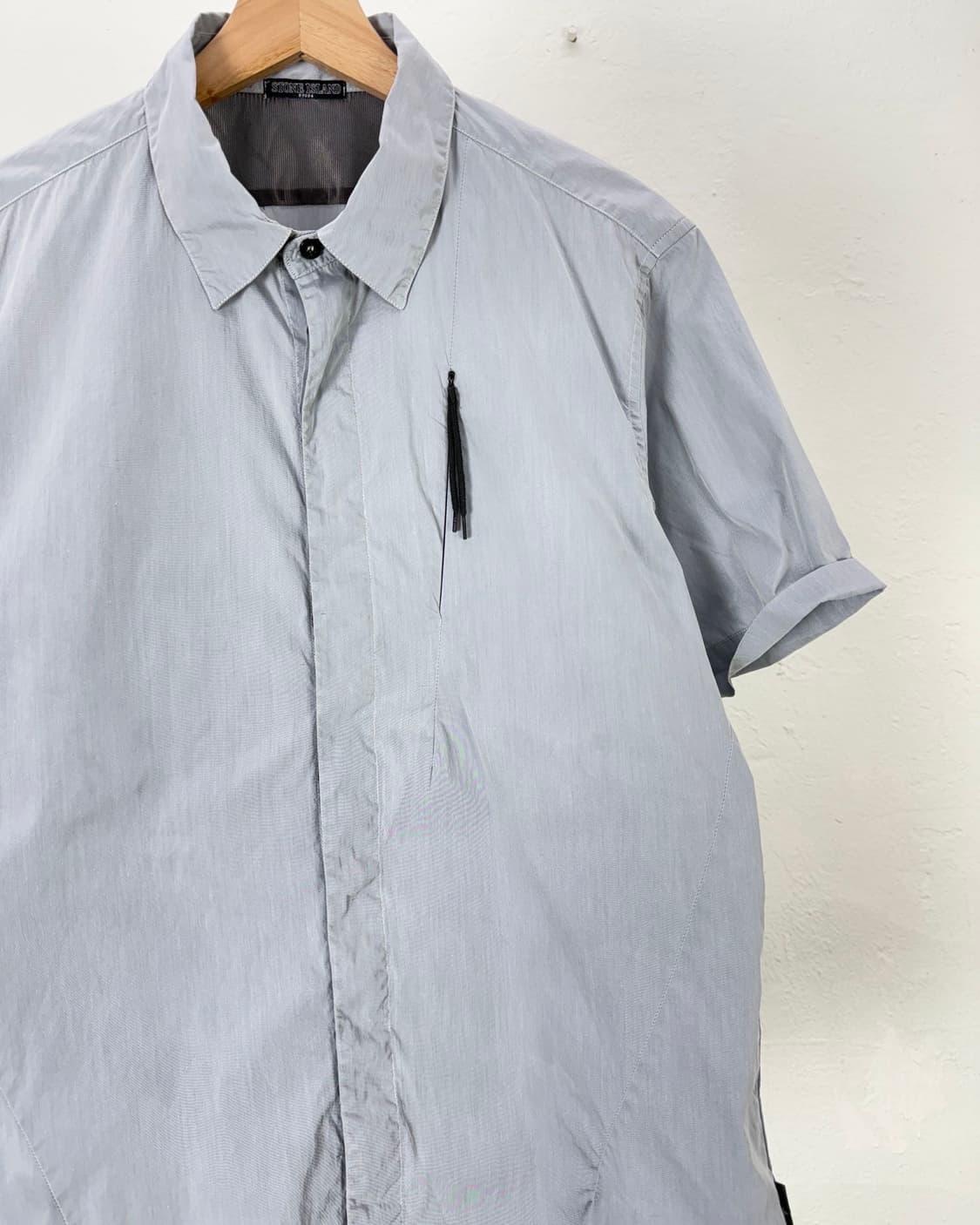 스톤아일랜드 09ss 쉐도우 프로젝트 그레이 나일론 쇼트 셔츠 상품이미지3