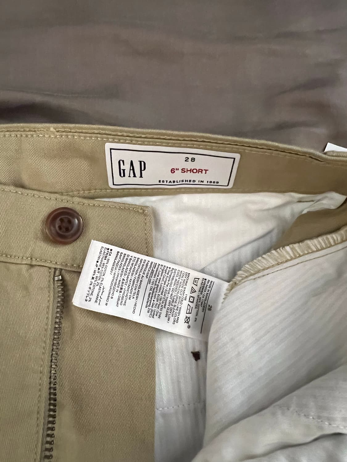 갭 GAP 반바지 프렙스터 베이지 28 새제품 상품이미지5