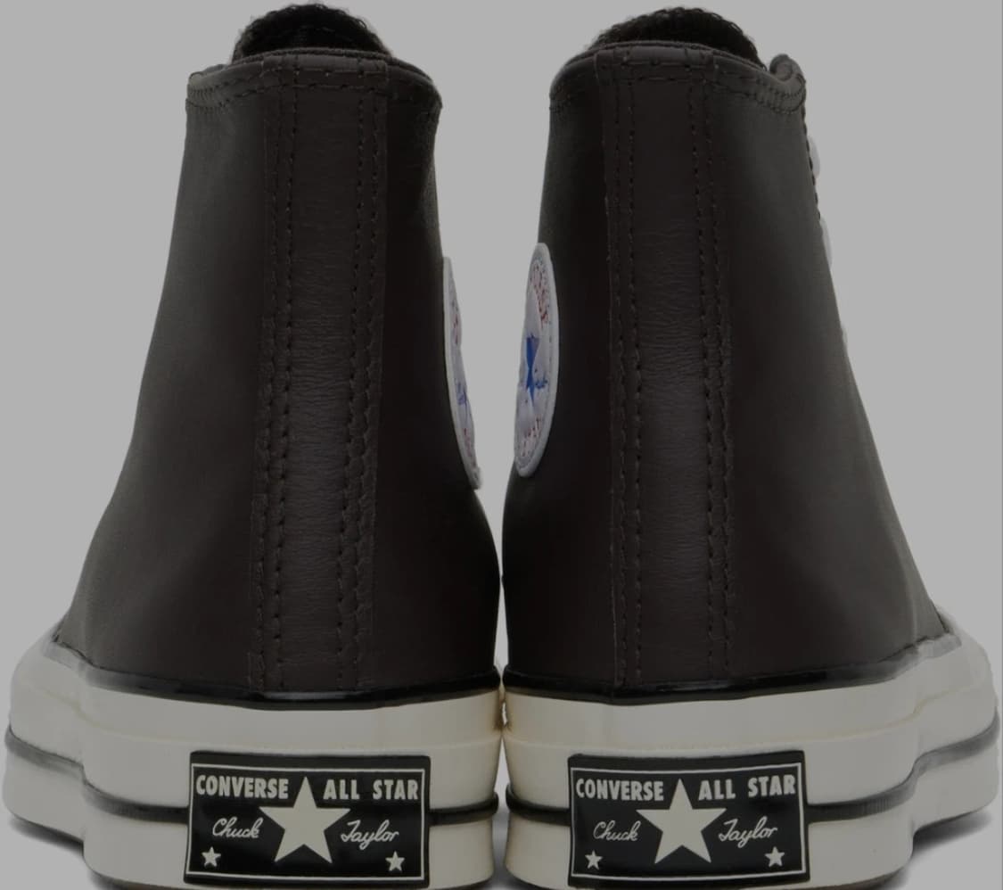 컨버스 척 70 레더 컨버스 하이 브라운 상품이미지3