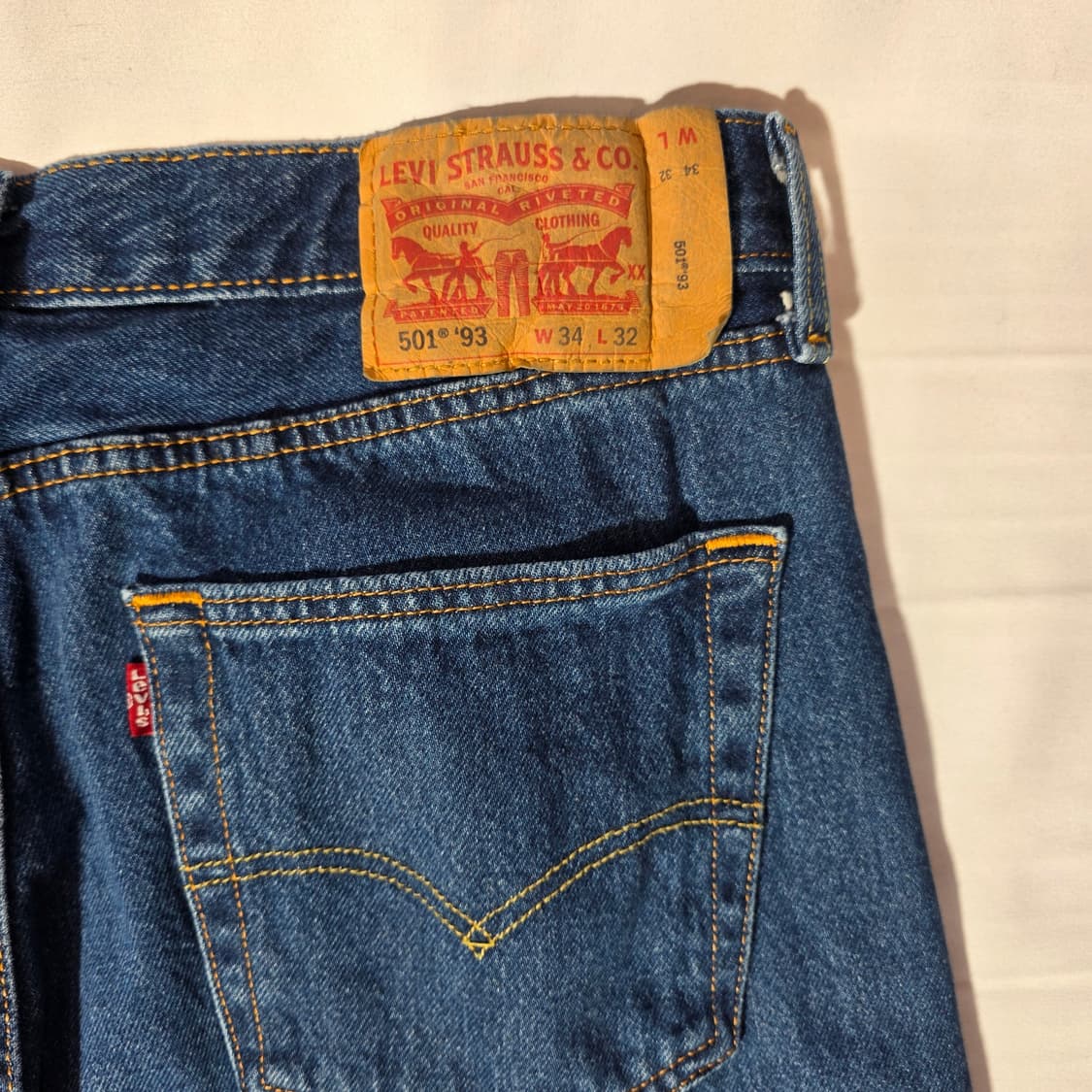 [W34L32]리바이스 501'93 데님팬츠 상품이미지6