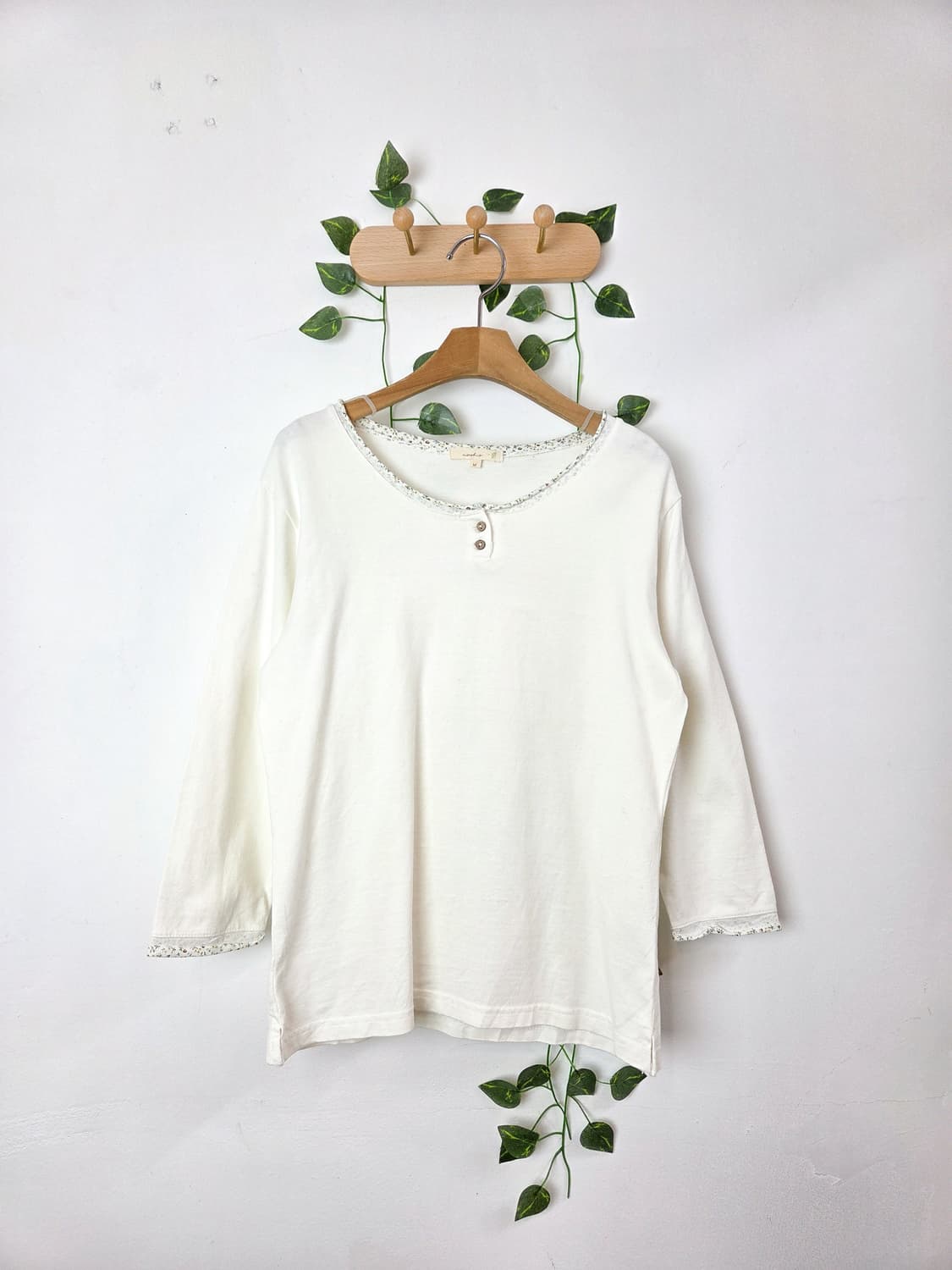 잔꽃 포인트 7부 슬리브 상품이미지1