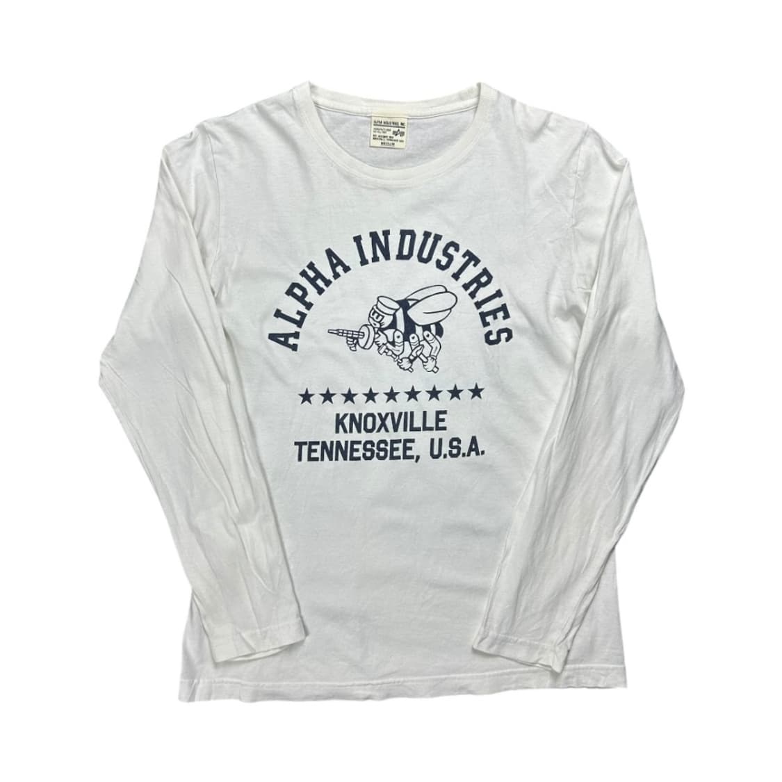 M) 알파인더스트리 USA 프린트 긴팔 티셔츠 T-103 상품이미지1
