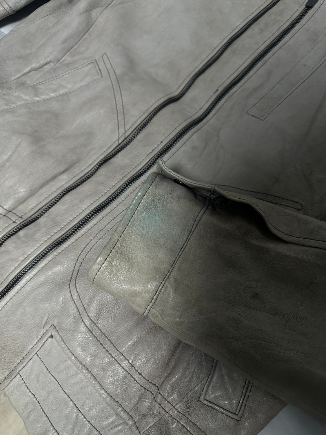 vintage lamskin leather jacket 상품이미지4