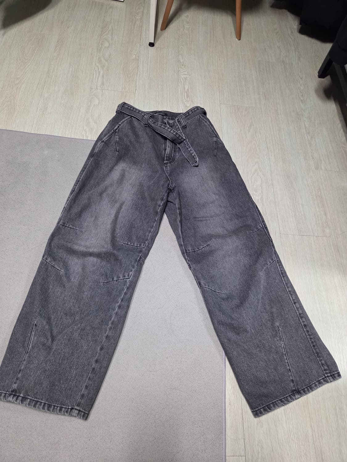 해칭룸 디키즈 스노우진 워시드 블랙2 상품이미지2