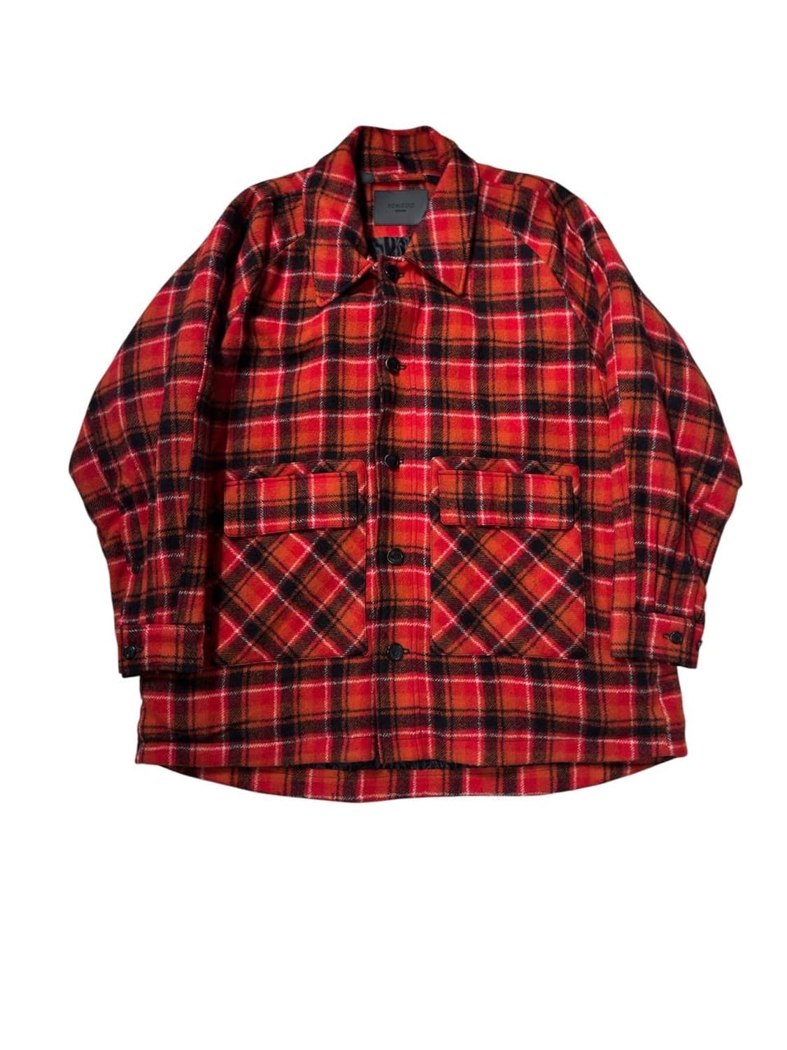 송지오 옴므 체크누빔 코트 자켓  상품이미지1