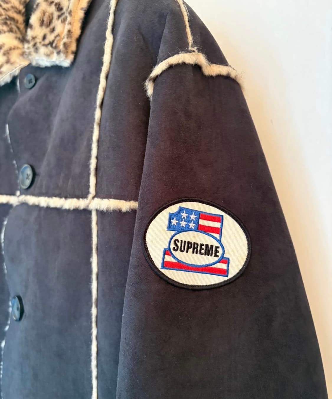 슈프림 리버시블 스웨이드 코트 재킷 M 상품이미지6