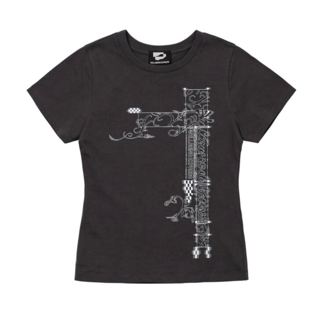 웰빙익스프레스 Hybrid Tattoo Tee Charcoal 상품이미지1