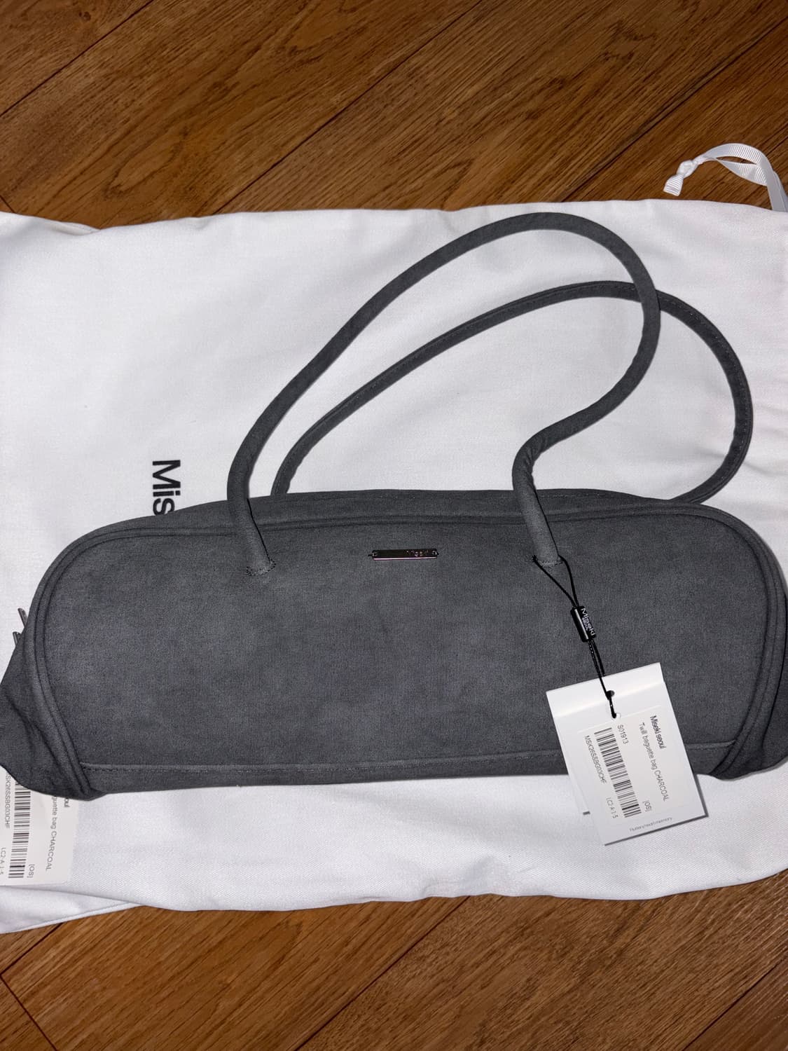 [새상품] 미세키서울 바게트백 차콜 상품이미지2