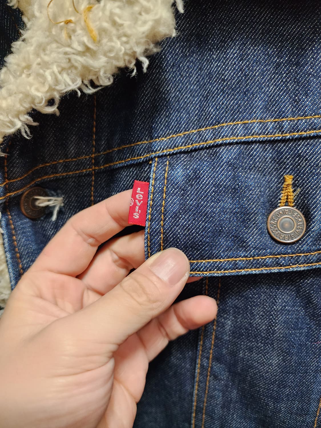 리바이스 쉐르파 데님 트러커 자켓 상품이미지3