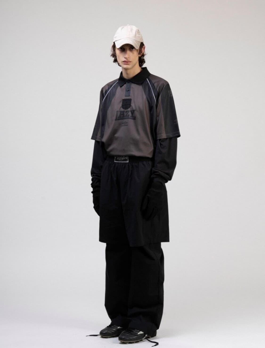 US M 체감 XL. 엄브로 X 슬램잼 97/98 폴로 메쉬 져지 티셔츠 상품이미지1