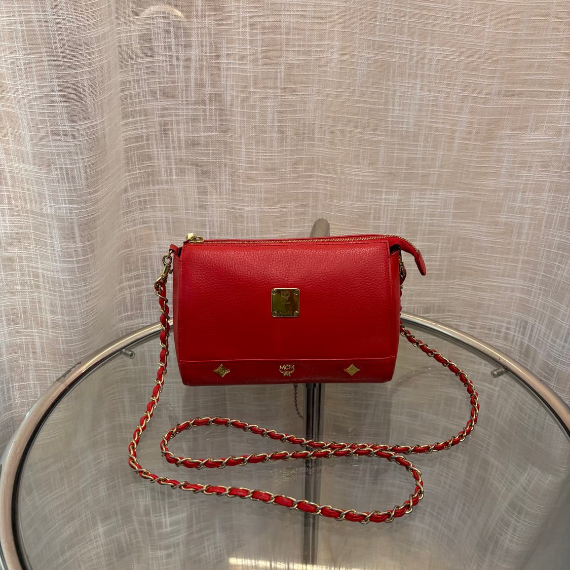 정품 MCM 금장 체인 크로스백    상품이미지1