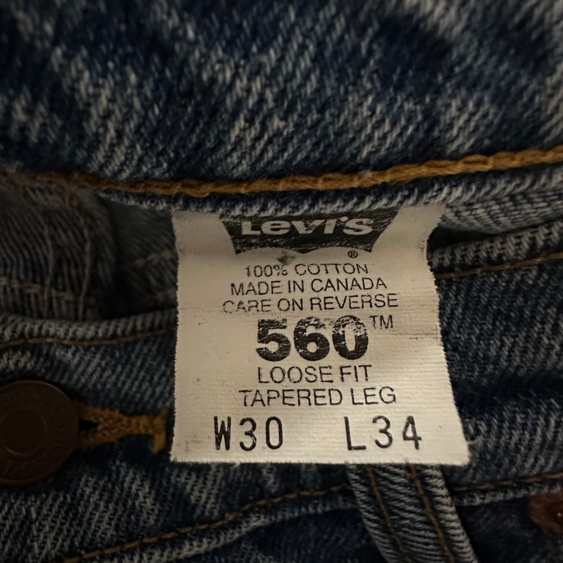 LEVI'S 560 90's canada made loose fit 상품이미지5