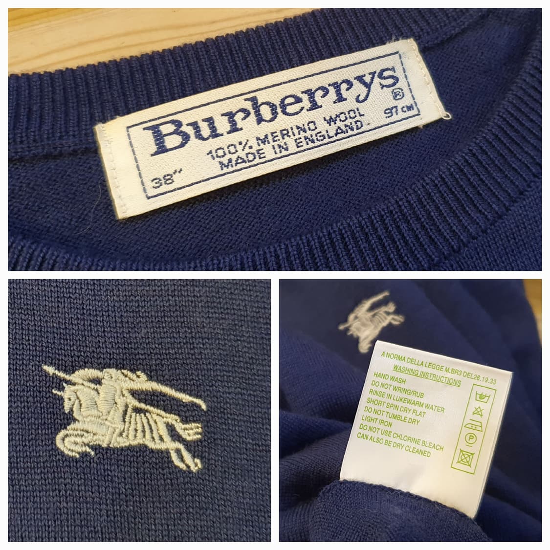 77.버버리 메리노울 라운드니트 상품이미지6