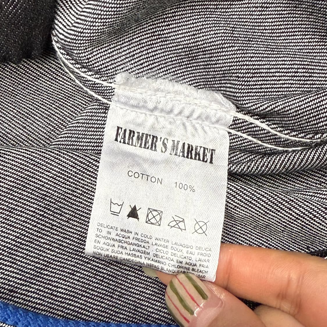 파머스마켓 오버사이즈 인디고 후드 데님 상품이미지6