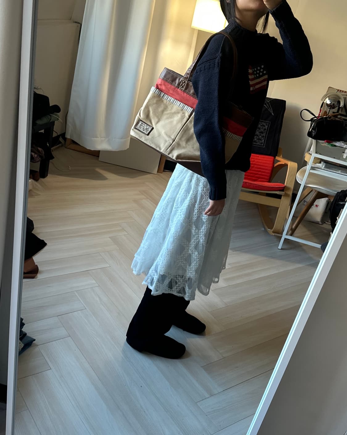 [TOCCO] white lace up skirt 상품이미지7