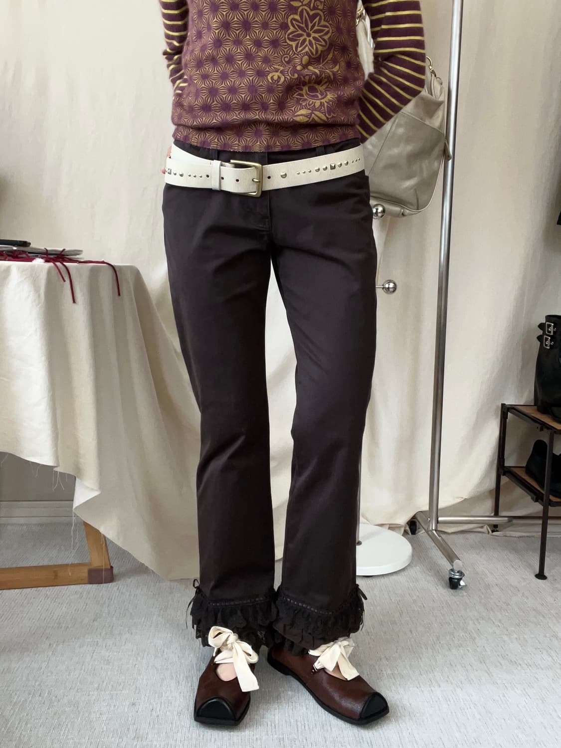 Pink House Lace Pants 상품이미지1